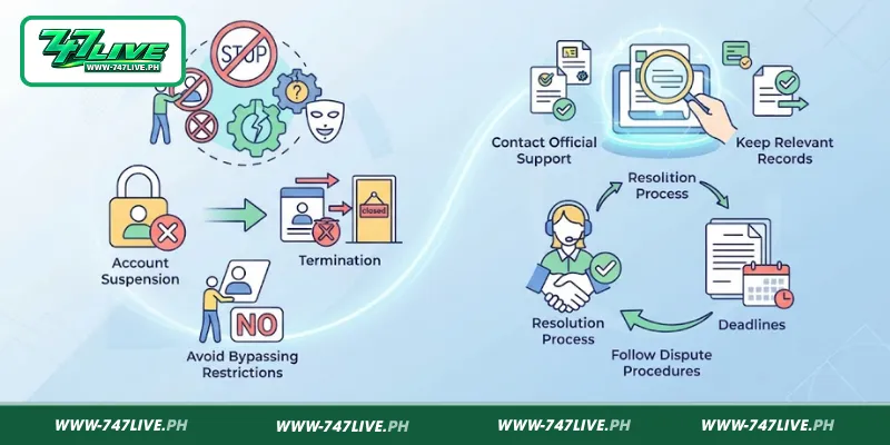 Account Restrictions, Closure, and Dispute Resolution Account Restrictions, Closure, and Dispute Resolution