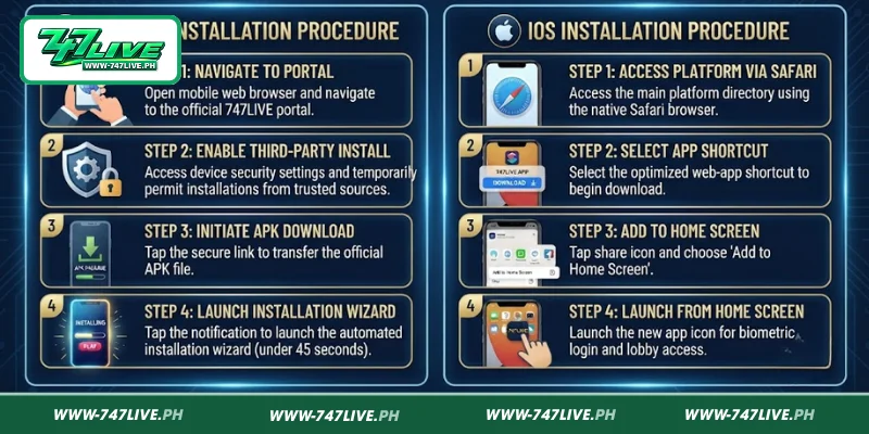 Detailed guide on downloading the 747LIVE Jackpot slot app