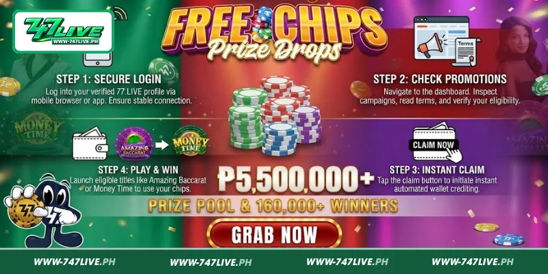 How to get free chips at 747LIVE simply and easily How to get free chips at 747LIVE simply and easily