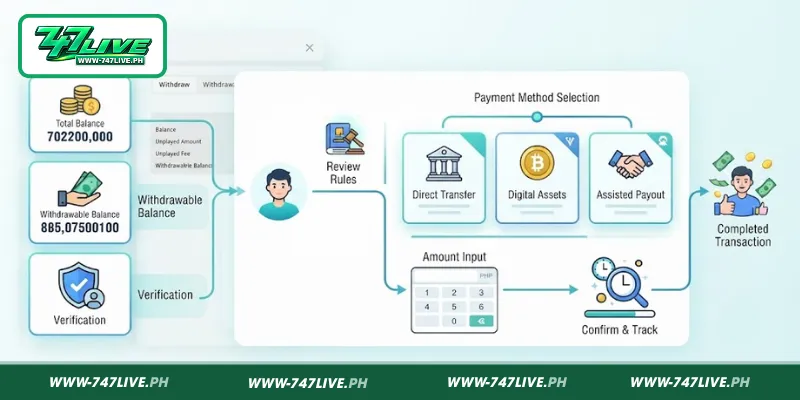Understanding the Withdraw 747LIVE Process Understanding the Withdraw 747LIVE Process